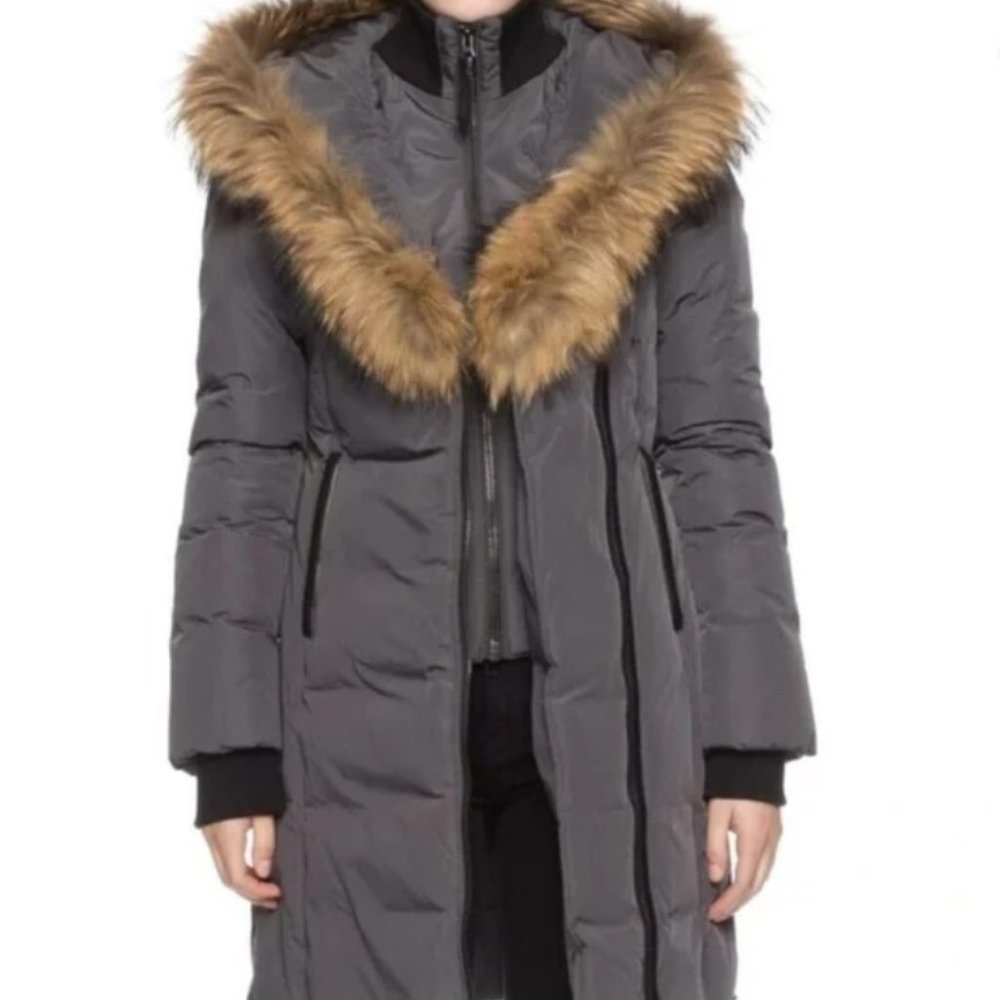 Mackage KAY down coat with natural fur Signature Mackage Collar